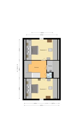 Plattegrond - Dahliastraat 42, 4921 XB Made - Tweede verdieping.jpg